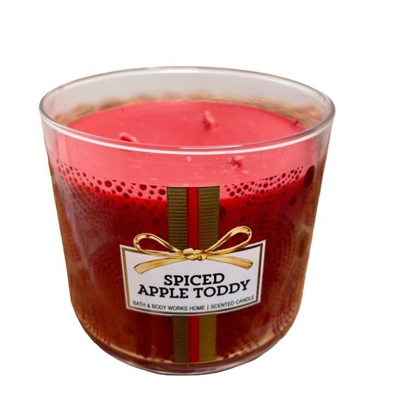 Bath & Body Works Other - NEW Spiced Apple Toddy Bath & Body Works 3 wick  Candle Full Size Rare NWT
